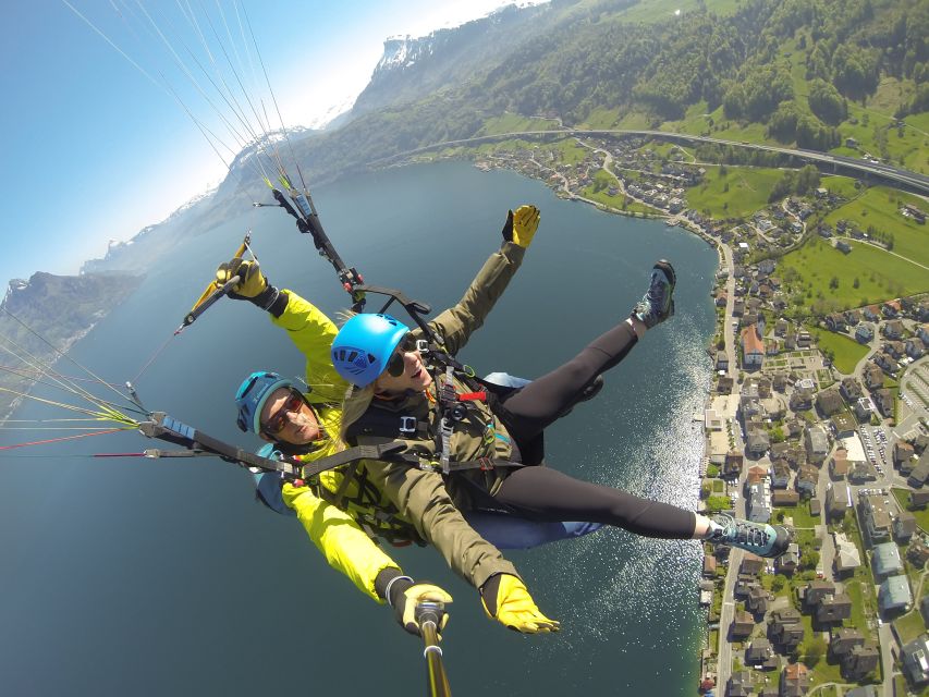 Lucerne: Tandem-Paragliding Flight - Taking Off Above Lake Lucerne