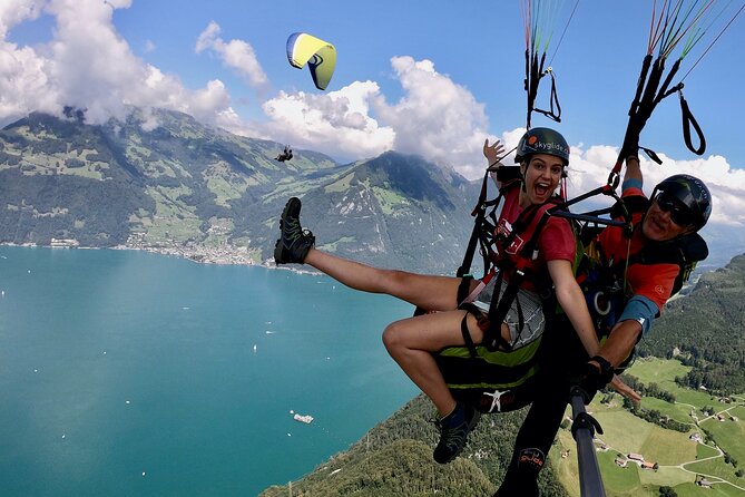 Luzern / Lucerne Professional Paragliding Tandem Flights - Taking off from Stans near Lucerne