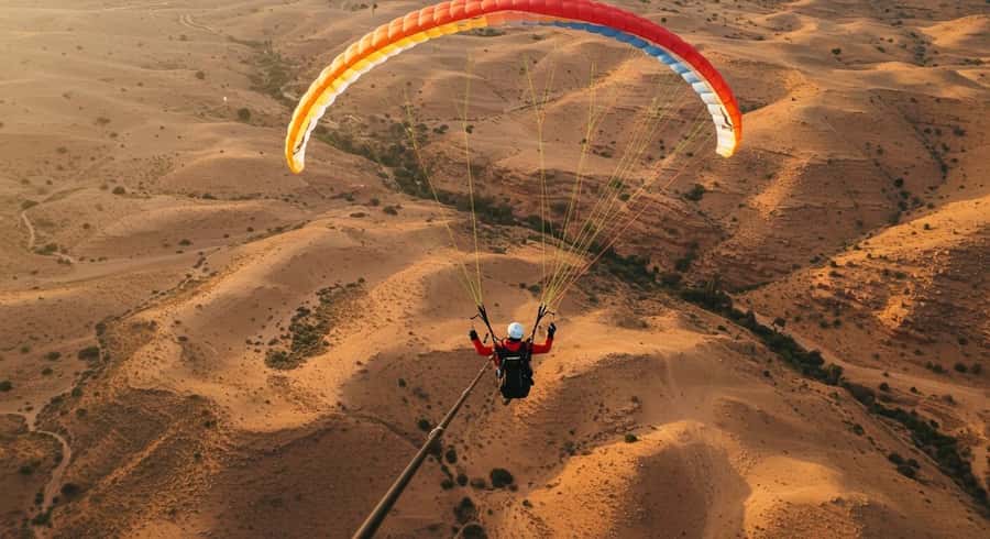 Marrakech Adventure: Paragliding, Camel Ride & Breakfast - Pickup from Marrakech and the road south
