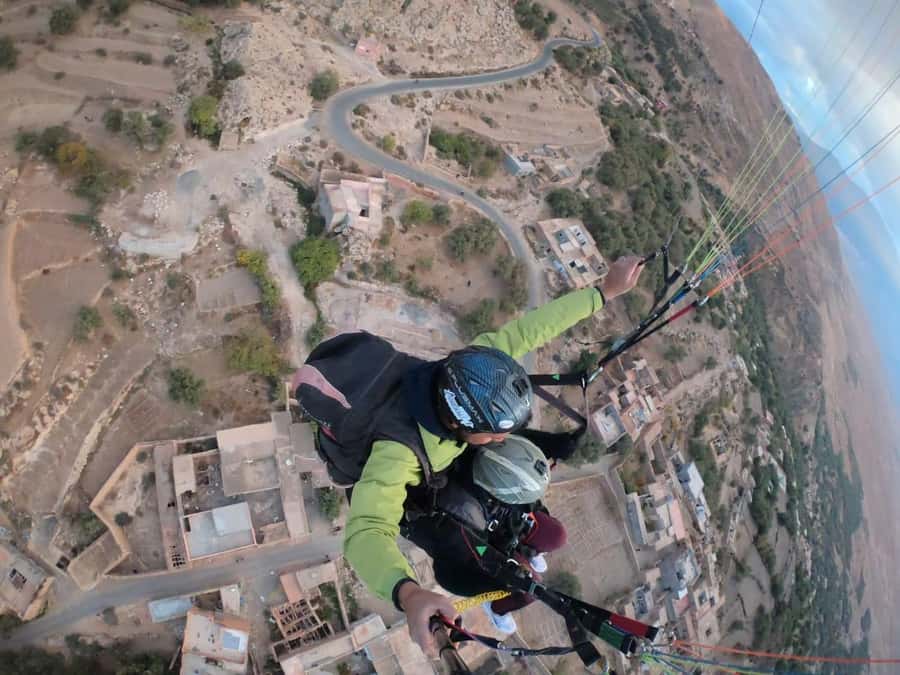 Marrakech: Paragliding flight over the Agafay desert and the High Atlas mountains - From Marrakech to the Agafay takeoff site