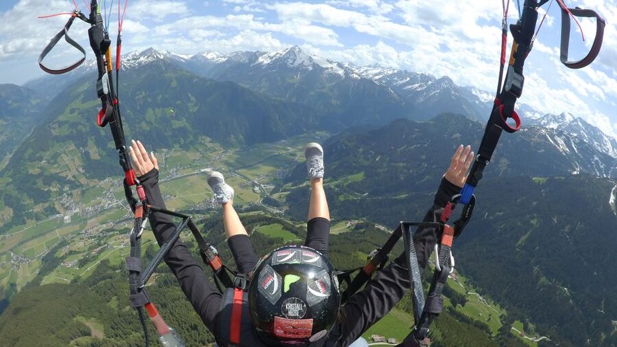 Mayrhofen: Paragliding Adventure With Soaring Views - The view from above Mayrhofen