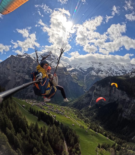 Mürren: Paragliding over Lauterbrunnen Cliffs and Waterfalls - Up to 40 minutes over cliffs and waterfalls