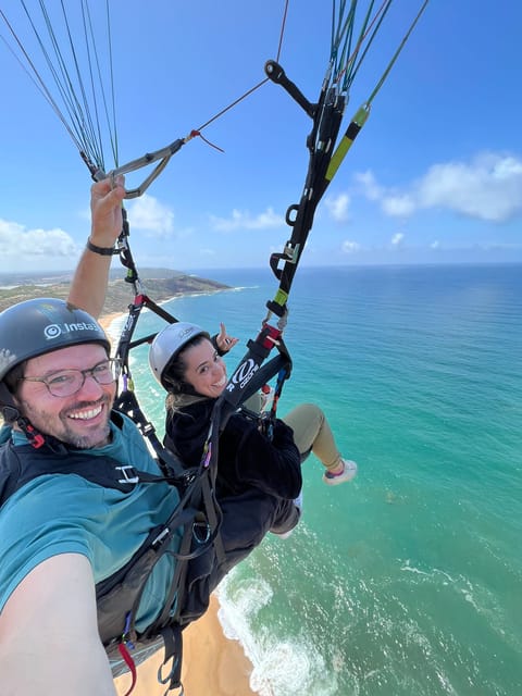 Nazare: Paragliding tandem flight - Riding the air instead of simply falling
