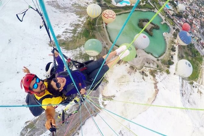 Pamukkale Paragliding Experience By Local Expert Pilots - The view over the Cotton Castle