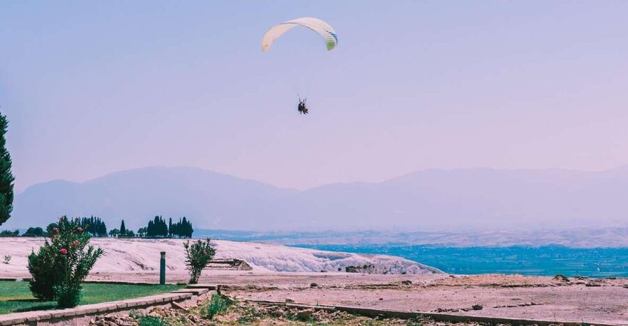 Pamukkale: Tandem Paragliding Experience - The 20-minute ride to the mountain launch point