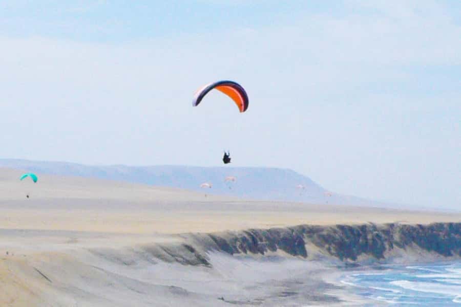 Paracas : Paragliding - Fly Like a Bird - Flying above Paracas National Reserve