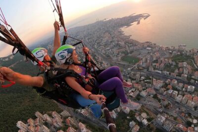 Paragliding activity in Lebanon