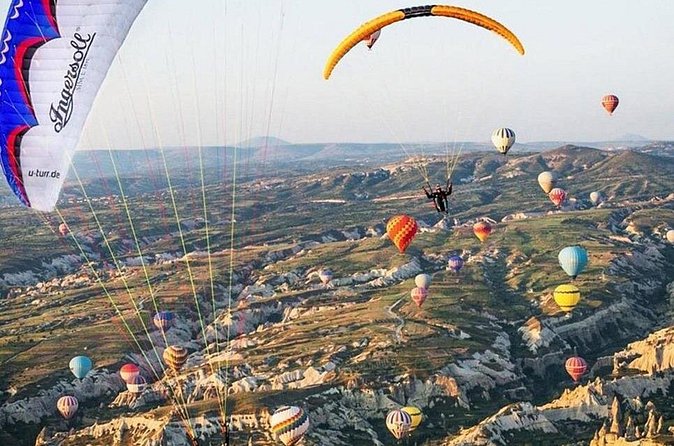 Paragliding Adventure in Cappadocia - Rose Valley from above