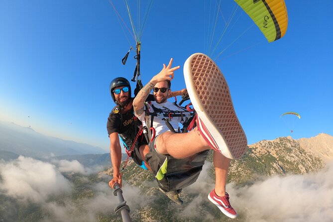 Paragliding Alanya Antalya Turkey - The first seconds of a tandem paragliding flight