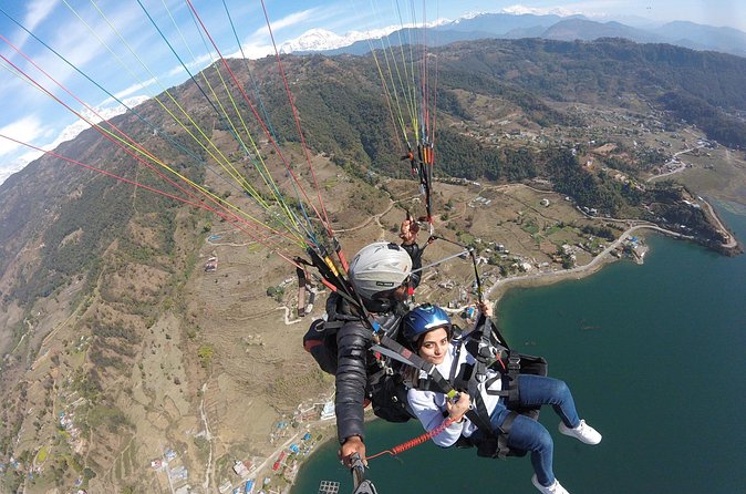 Paragliding at Pokhara - Landing back in Pokhara