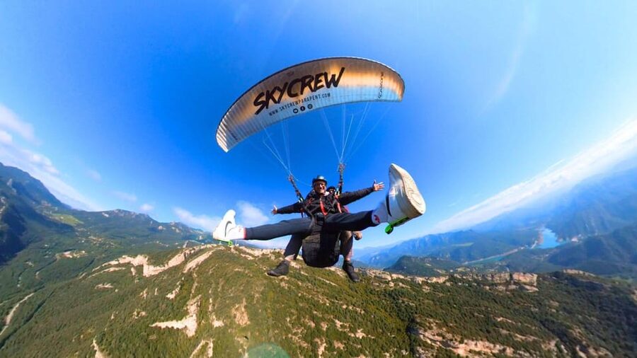 Paragliding: Experience the magic of flying near Barcelona. Report included - Takeoff near Òdena