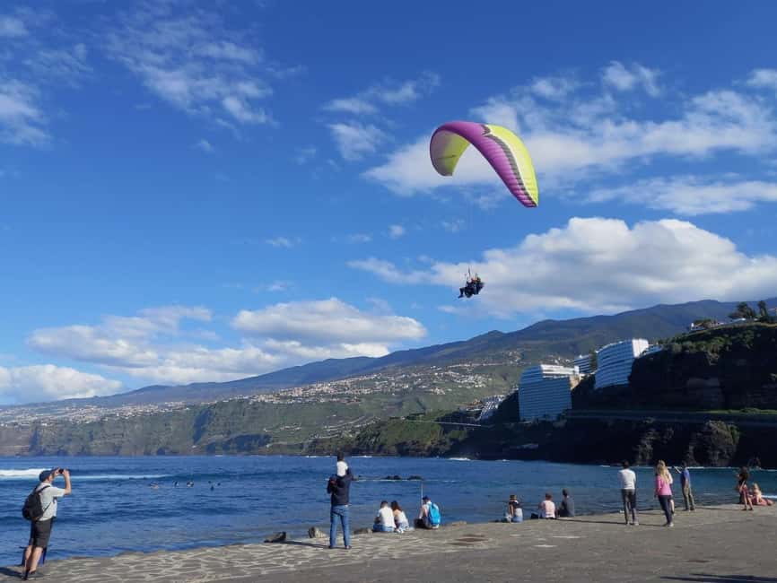 Paragliding from Puerto de la Cruz or Teide National park - The Martianez option for a shorter day