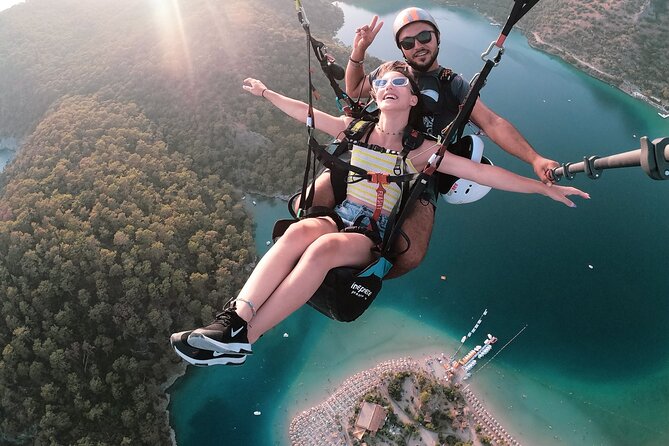 Paragliding In Fethiye Oludeniz, Turkey - Landing beside the office
