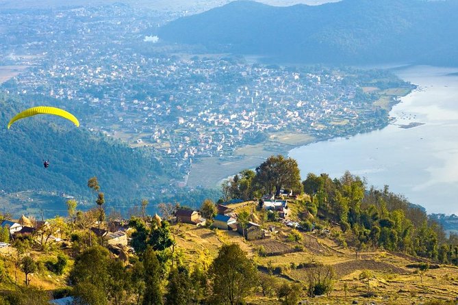 Paragliding Pokhara Nepal - Landing in Lakeside keeps the outing practical