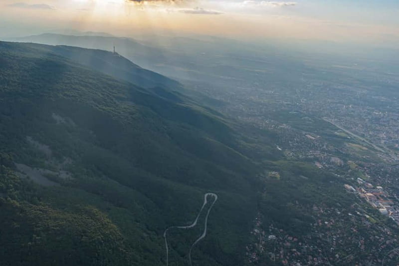 Paragliding Sofia from Above - Preparing for a tandem launch