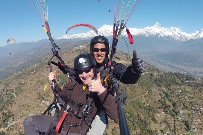 Paragliding Tandem Flight from Pokhara with Photos and Video - The pilot controls the technical side