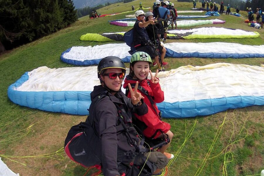 Paragliding Tandem Flight in Interlaken - Meeting at Höhematte beside Hotel Jungfrau Victoria