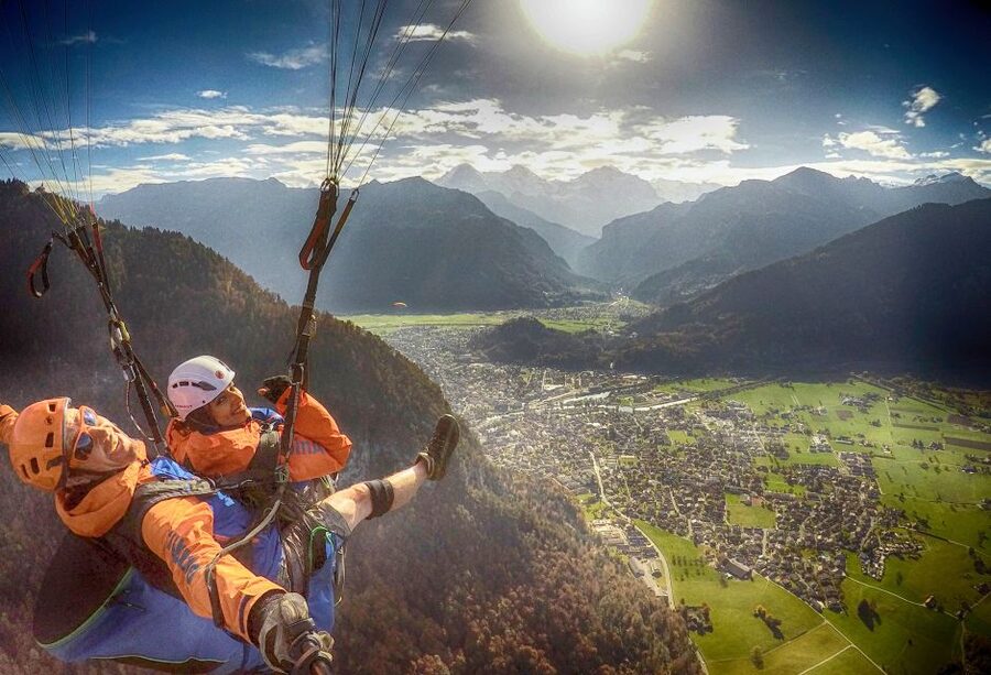 Paragliding Tandem Flight in Interlaken - Floating above the Jungfrau Region