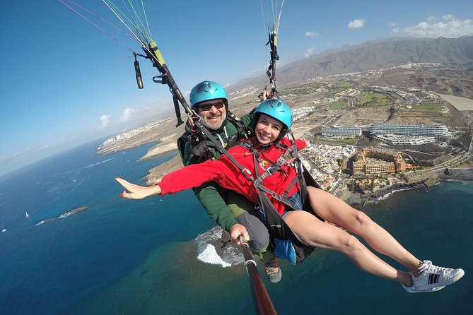 Paragliding Tandem Flight over Costa Adeje with FREE pick up!!! - From hotel pickup to the launch site