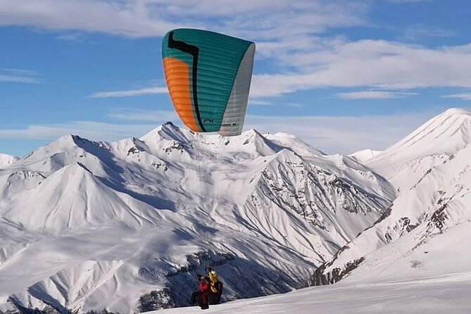 Paragliding Tandem Flights in Gudauri - Taking off from Gudauri’s high slopes
