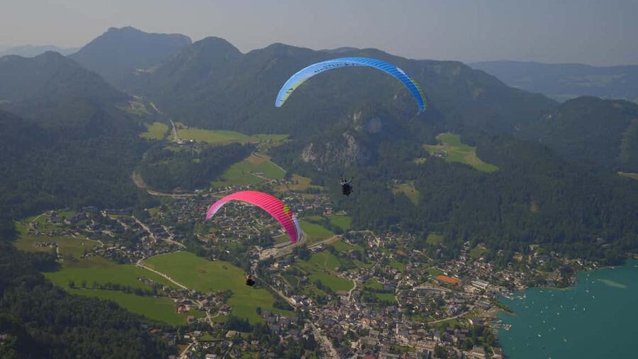 Paragliding Tandem in Salzkammergut / Sound of Music Flight - Starting beside the Zwölferhorn cable car