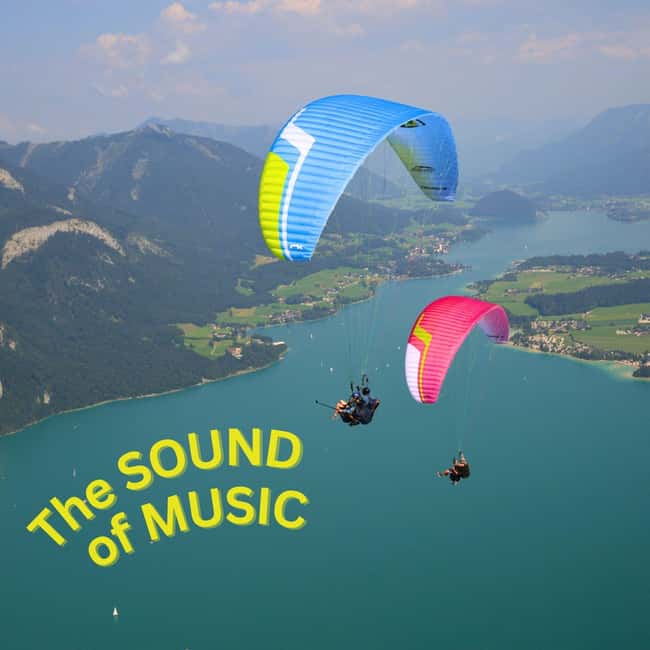 Paragliding Tandem in Salzkammergut / Sound of Music Flight - Riding up to Zwölferhorn