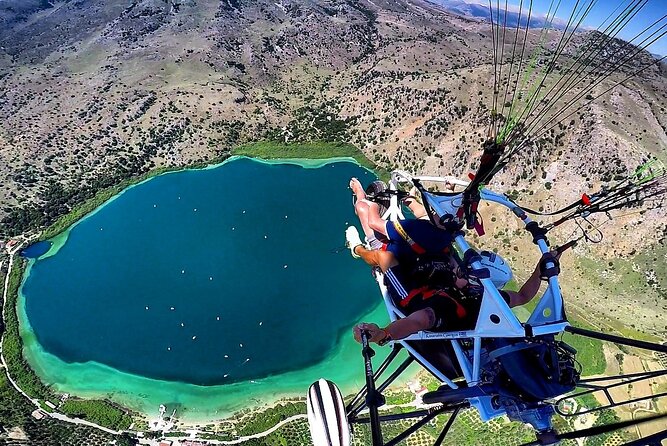 Paragliding Tours in Crete - Sitting comfortably above Crete