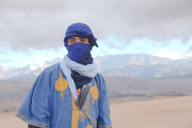 Paragliding with sunset in Agafay desert from Marrakech - The rough ride to the takeoff point