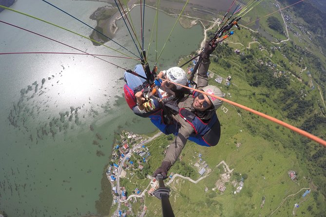 Paragliding - What you see above Pokhara