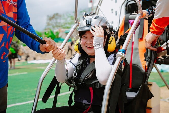 Paramotor Experience in Nha Trang - Taking off from Đảo Gà near the Cái River