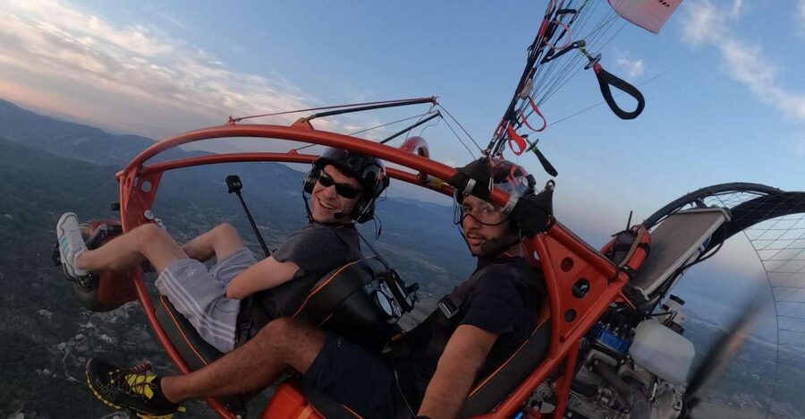 Paratrike Flight over Corfu's West Coast - What the west coast looks like from the air