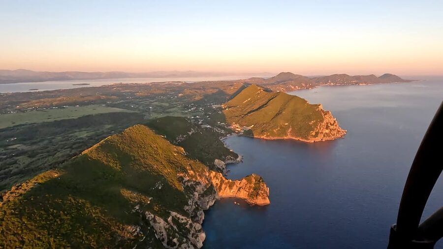 Paratrike Flight over Corfu's West Coast - Getting to the meeting point near Vatos