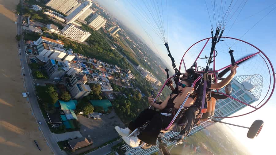 Pattaya: Beach + City Scenic Paramotor Flight by BFA - Starting at BFA Flying Club