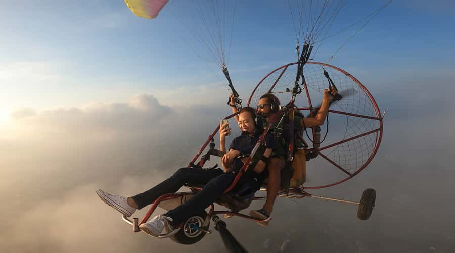 Pattaya: Paramotor Tour with Pickup Service by TSA Thailand - The return and what the price includes