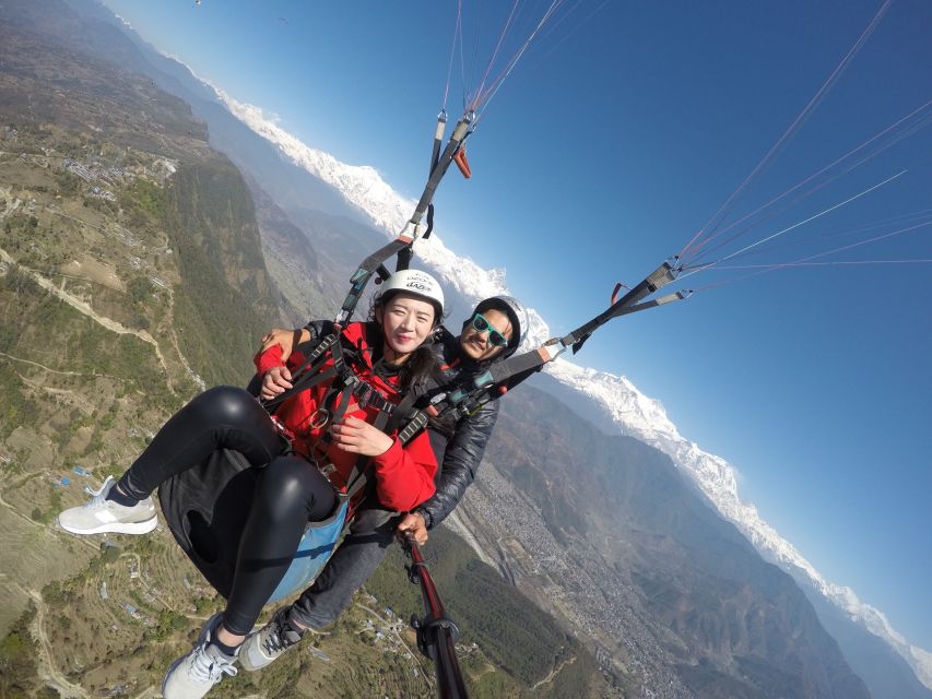 Pokhara: 30-Minute Tandem Paraglide - The briefing and takeoff at 1,800 meters