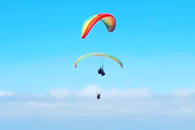 Private Activity Paragliding Flight in Gran Canaria - Check-in, harness, and safety equipment