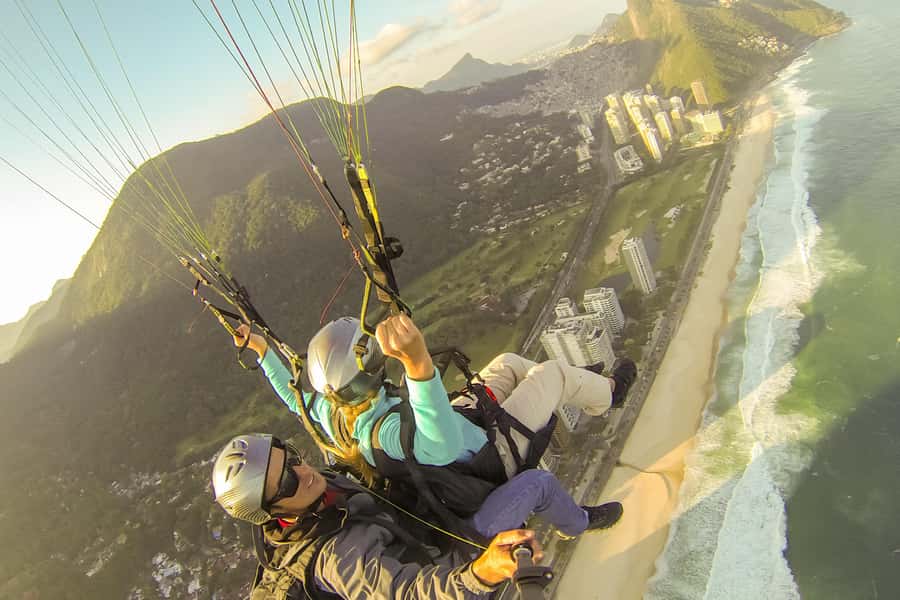 Rio de Janeiro: Paragliding Tandem Flight - The briefing and take-off from 525 meters