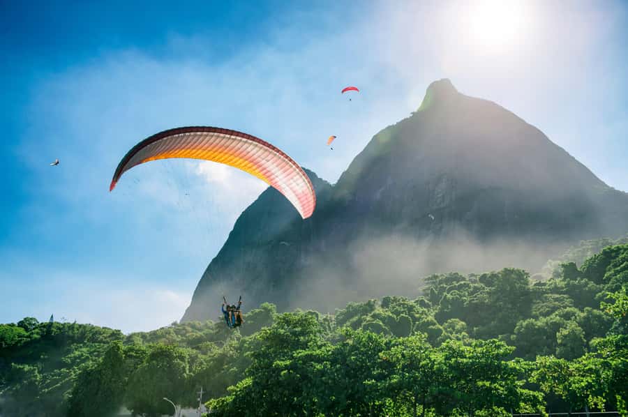Rio de Janeiro: Paragliding with Hotel Pick-up & Drop-off - Taking off from Pedra Bonita above Rio