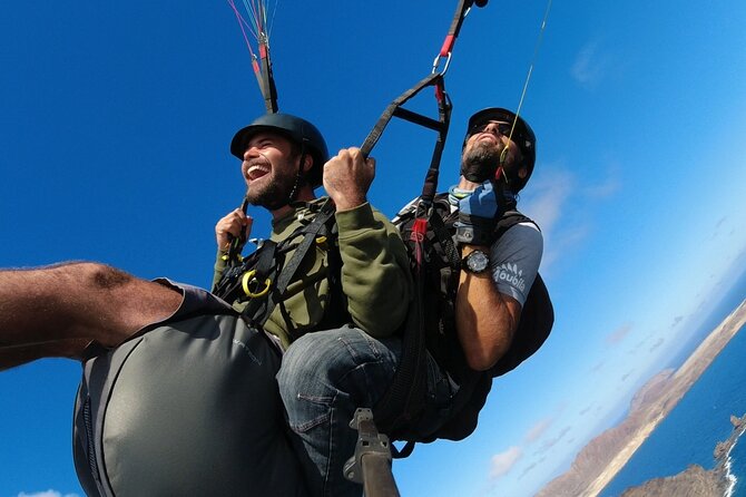 ROLLERCOASTER FLIGHT tandem paragliding Lanzarote with adrenalin - Taking off above Lanzarote’s volcanic coast