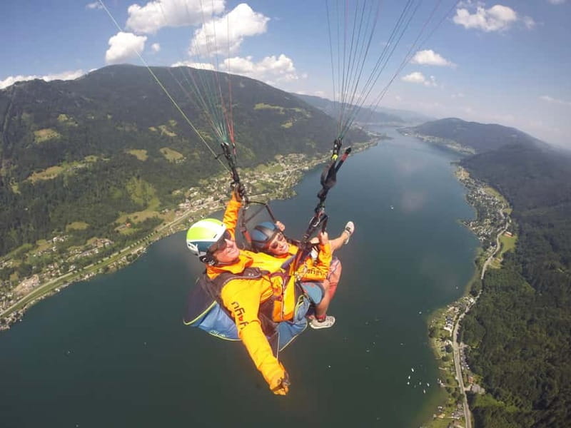 Tandem flight: Paragliding panorama tandem flight - Choosing a quiet ride or a more active one