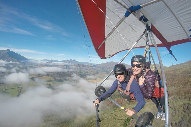 Tandem Hang Gliding - Taking off from Coronet Peak