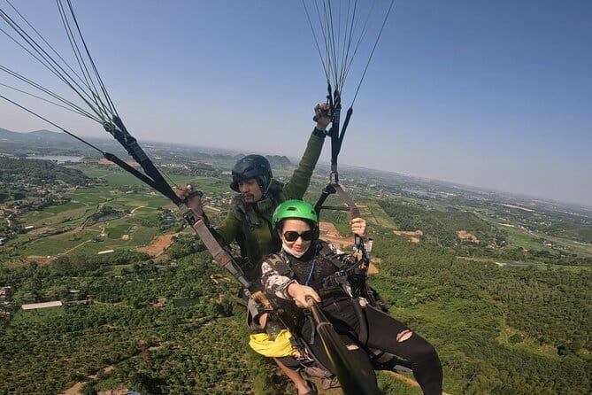 Tandem Paragliding Experience in Hanoi - Leaving Hanoi for the hills