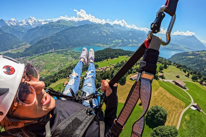 Tandem Paragliding Experience with Transport from Interlaken - The view from Beatenberg