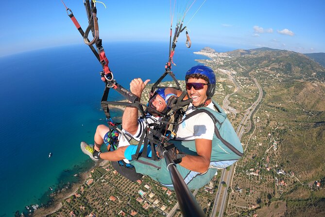 Tandem Paragliding Flight in Cefalù - Flying Above Cefalù Instead of Just Looking at It