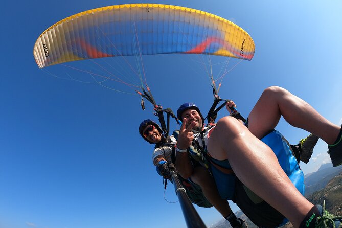Tandem Paragliding Flight in Taormina - The views: canyons, Etna, and the Mediterranean