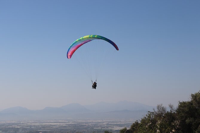 Tandem Paragliding Flight on Capaccio Paestum in Salerno - Mountain ridges, coast views, and rising currents