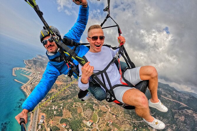 Tandem Paragliding in Alanya with Professional Licensed Pilots - The 700-meter launch and first moments in the air