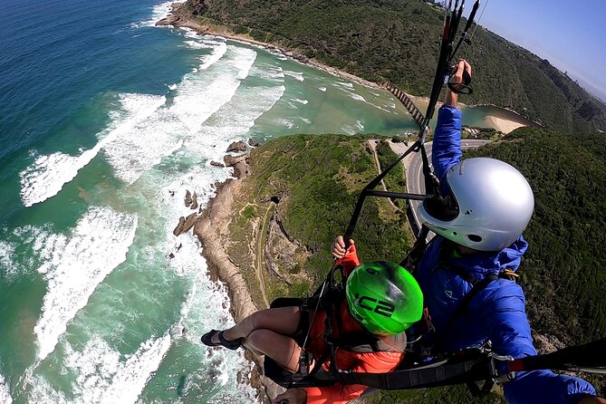 Tandem Paragliding Instructional Flights in Garden Route - Taking off above the Garden Route