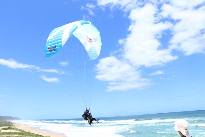 Tandem Paragliding Wilderness South Africa - Flying above Sedgefield instead of simply looking at it