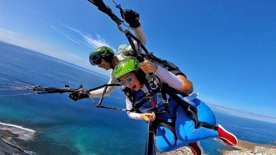 Tenerife: Tandem Paragliding Flight with Pickup - The flight starts with Tenerife beneath your feet